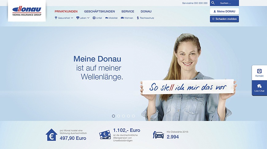 isobar macht DONAU auch digital zur kundenorientiertesten Versicherung