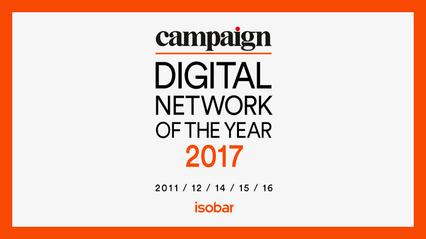 Isobar Maintains Stronghold as Campaign Asia’s Digital Network of the Year