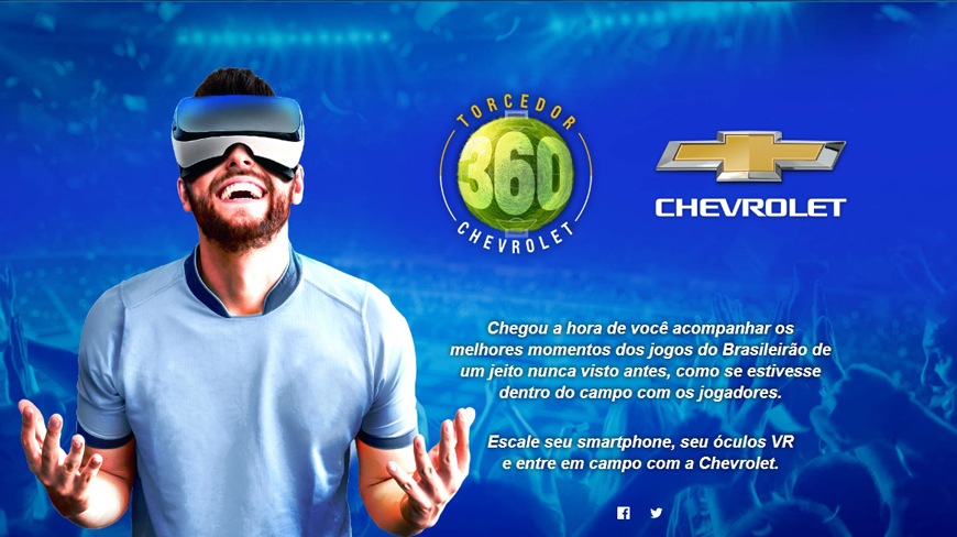 Parceria entre Chevrolet, Globo e Isobar Brasil lançou a maior iniciativa do futebol em vídeo 360o no Brasil