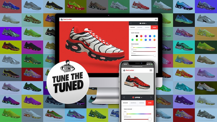 Isobar and Foot Locker let sneakerheads design their own Nike Tuned Air Max Plus – with 20k entries before campaign end