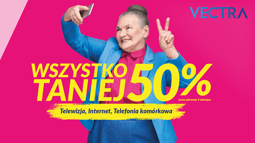 '50% off everything' — Vectra’s autumn campaign for boosting sales
