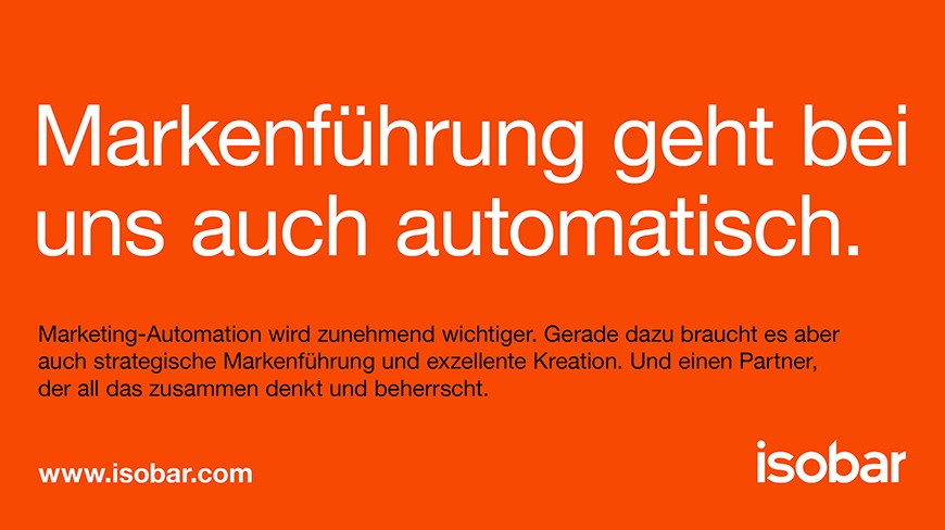 isobar - Brand Love dank Markenführung, Kreation und Automation.